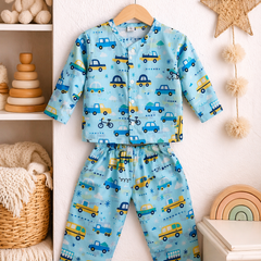 EnCar - 100% Cotton Lightweight Cambric Soft Unisex Muslin Set for New Born to 6 Years