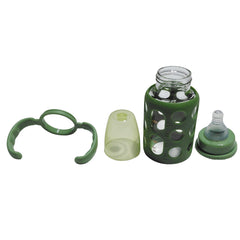 Kradyl Kroft Natural Response Plastic Baby Bottle with handle - 120 Ml |Baby Milk Bottle |BPA Free for Babies with 3M+ Teat