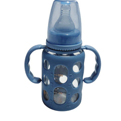 Kradyl Kroft Natural Response Plastic Baby Bottle with handle - 120 Ml |Baby Milk Bottle |BPA Free for Babies with 3M+ Teat