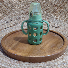 Kradyl Kroft Natural Response Plastic Baby Bottle with handle - 120 Ml |Baby Milk Bottle |BPA Free for Babies with 3M+ Teat