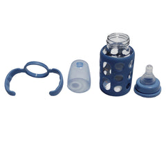 Kradyl Kroft Natural Response Plastic Baby Bottle with handle - 120 Ml |Baby Milk Bottle |BPA Free for Babies with 3M+ Teat