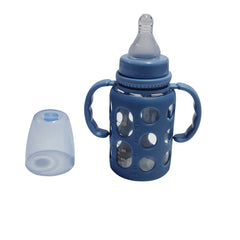 Kradyl Kroft Natural Response Plastic Baby Bottle with handle - 120 Ml |Baby Milk Bottle |BPA Free for Babies with 3M+ Teat