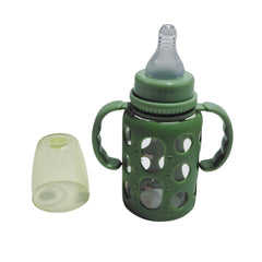 Kradyl Kroft Natural Response Plastic Baby Bottle with handle - 120 Ml |Baby Milk Bottle |BPA Free for Babies with 3M+ Teat