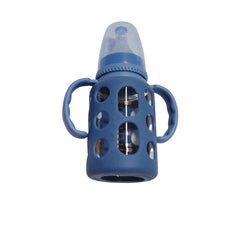 Kradyl Kroft Natural Response Plastic Baby Bottle with handle - 120 Ml |Baby Milk Bottle |BPA Free for Babies with 3M+ Teat