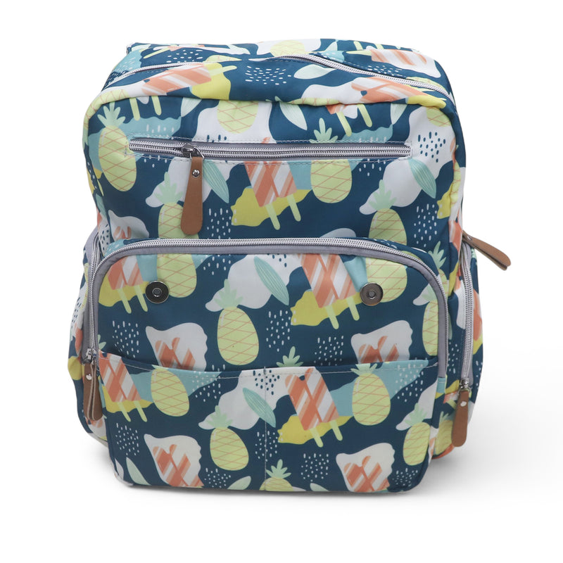 Water Proof Printed Diaper Bag Large Blue Merry