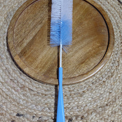 Kradyl Kroft Basic Nylon Bristle Baby Feeding Bottle Cleaning Brush & Nipple Cleaner | Ergonomic Handle | Easy to Clean Narrow & Wide Neck Feeding Bottles | BPA Free, Easy Hanging Storage