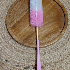 Kradyl Kroft Basic Nylon Bristle Baby Feeding Bottle Cleaning Brush & Nipple Cleaner | Ergonomic Handle | Easy to Clean Narrow & Wide Neck Feeding Bottles | BPA Free, Easy Hanging Storage