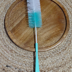 Kradyl Kroft Basic Nylon Bristle Baby Feeding Bottle Cleaning Brush & Nipple Cleaner | Ergonomic Handle | Easy to Clean Narrow & Wide Neck Feeding Bottles | BPA Free, Easy Hanging Storage