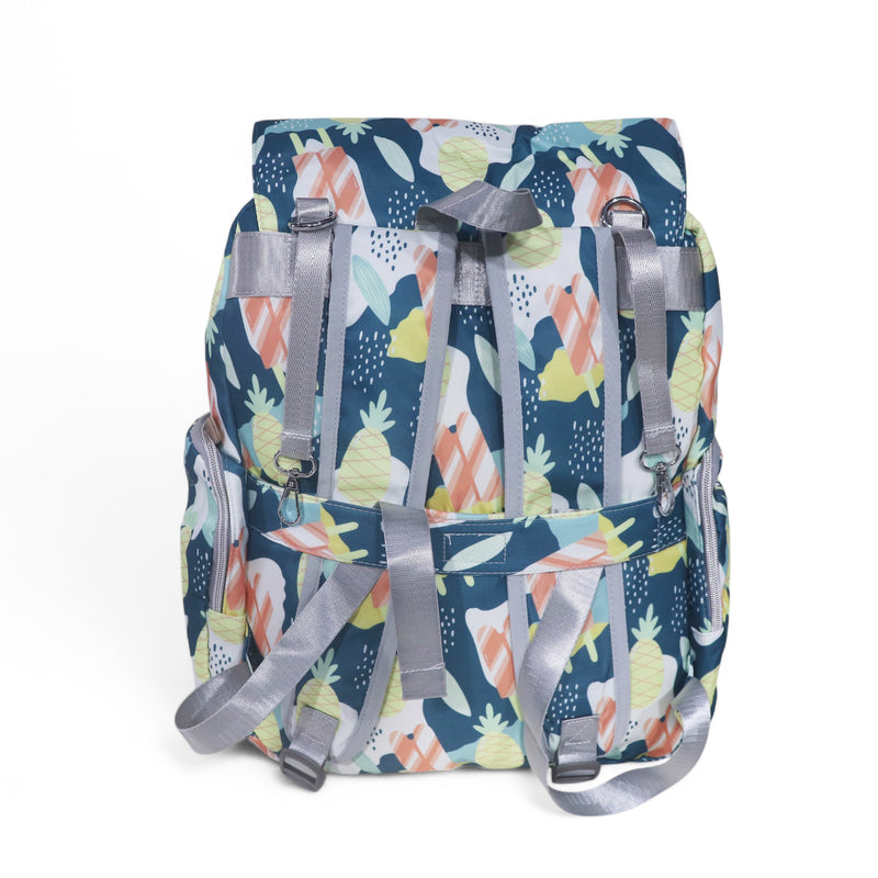 Water Proof Printed Diaper Bag Large Blue Merry