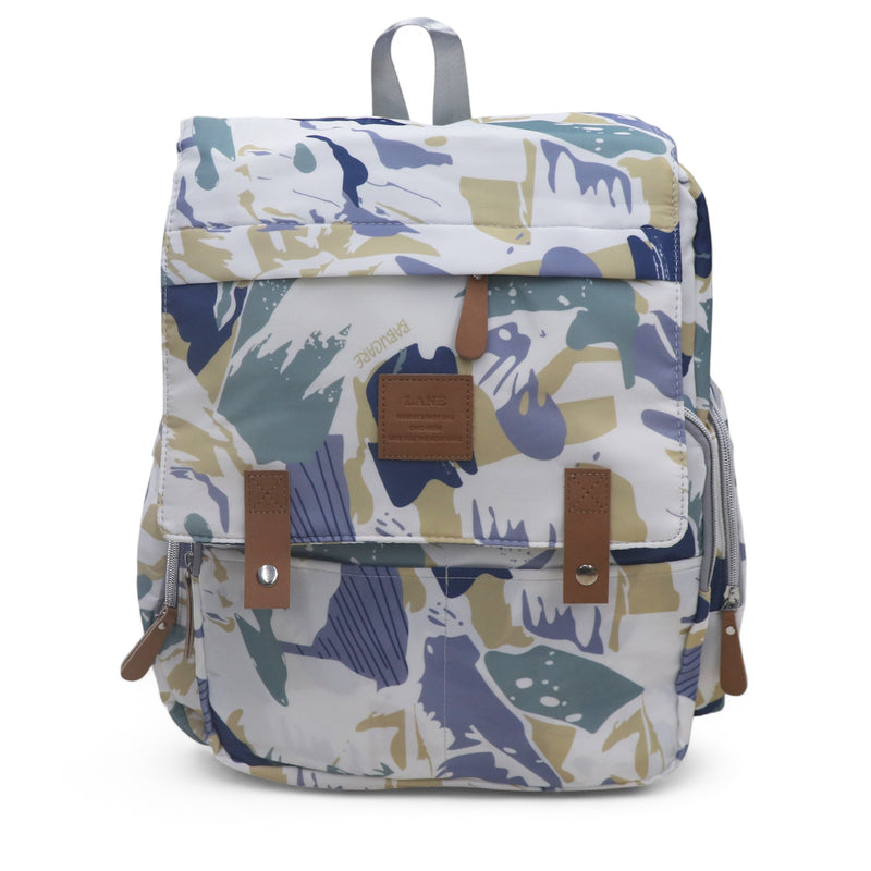 Water Proof Printed Diaper Bag Large Grey Tone