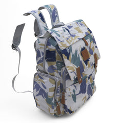Water Proof Printed Diaper Bag Large Grey Tone