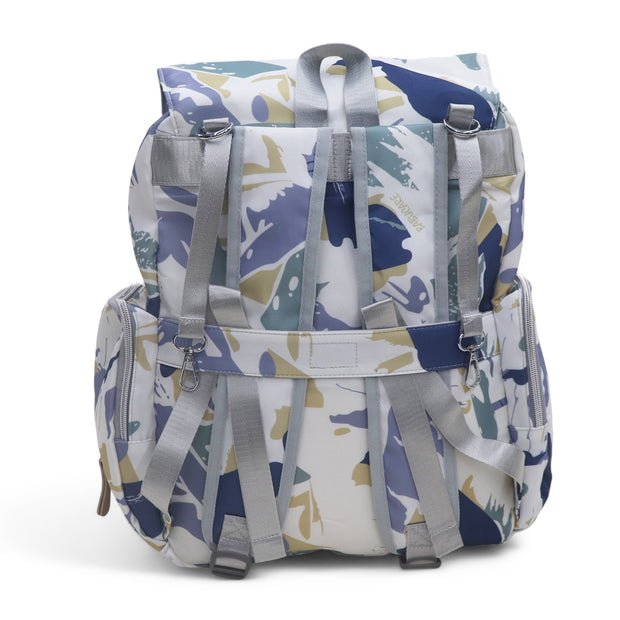 Water Proof Printed Diaper Bag Large Grey Tone