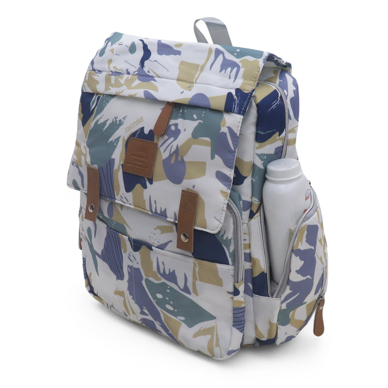 Water Proof Printed Diaper Bag Large Grey Tone