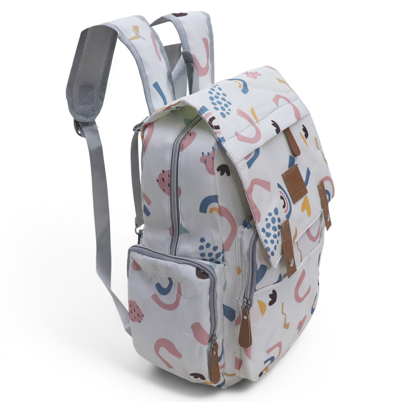 Water Proof Printed Diaper Bag Large Ivory Magic