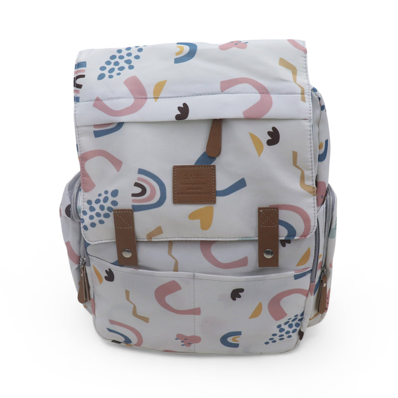 Water Proof Printed Diaper Bag Large Ivory Magic