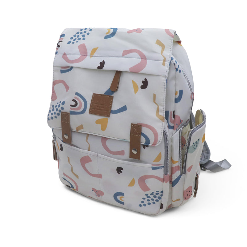 Water Proof Printed Diaper Bag Large Ivory Magic
