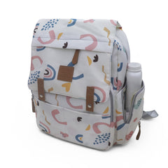 Water Proof Printed Diaper Bag Large Ivory Magic