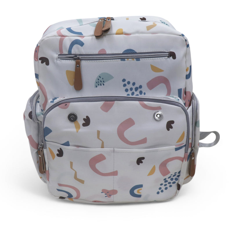 Water Proof Printed Diaper Bag Large Ivory Magic