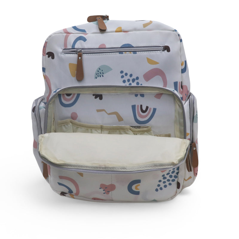 Water Proof Printed Diaper Bag Large Ivory Magic