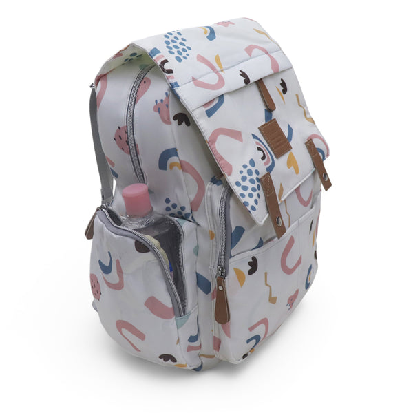 Water Proof Printed Diaper Bag Large Ivory Magic