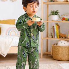 Fish on Greens - 100% Cotton Lightweight Cambric Soft Unisex Muslin Set for New Born to 6 Years