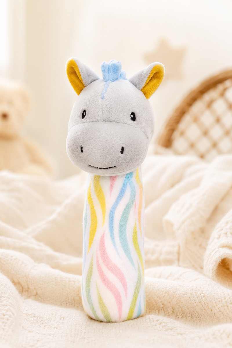Unicorn - Soft Plush Rattle Toy for Kids | Premium High Quality