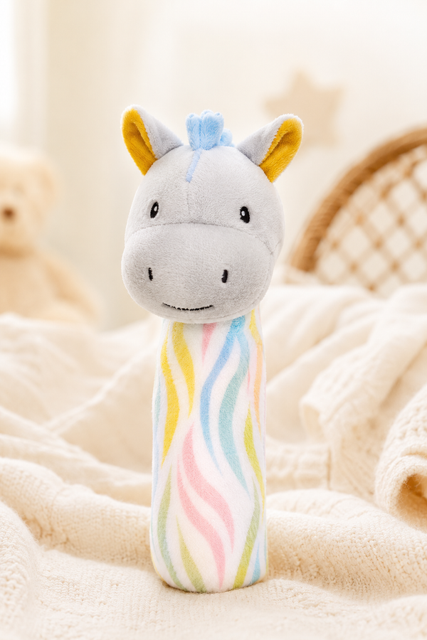 Unicorn - Soft Plush Rattle Toy for Kids | Premium High Quality