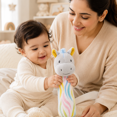 Unicorn - Soft Plush Rattle Toy for Kids | Premium High Quality