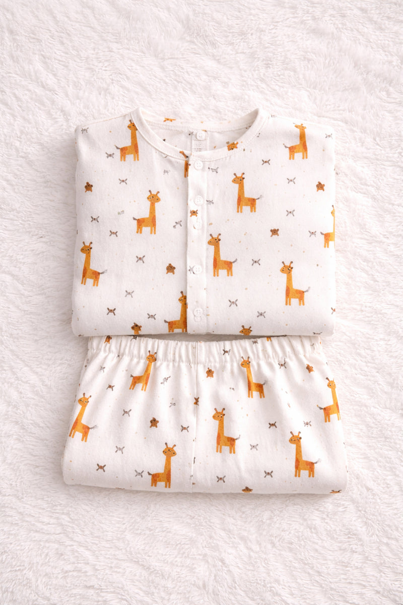 Giraffe | Checkered Muslin | Soft Unisex Muslin Set for New Born to 6 Years