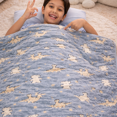 Kradyl Kroft Glow in the Dark Blankets | Large Size - Dinos