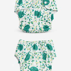 Adjustable Reusable Diaper Pant - Green Elli