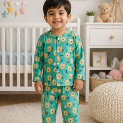 Green Lion - 100% Cotton Lightweight Cambric Soft Unisex Muslin Set for New Born to 6 Years