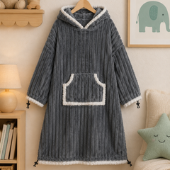 Grey Plush - Wearable Blankets for Kids | Unisex | Soft Plush Fur
