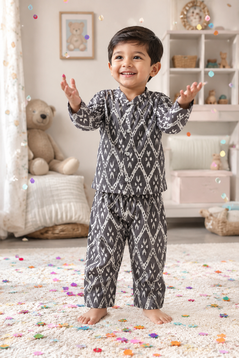 Grey Hex - 100% Cotton Lightweight Cambric Soft Unisex Muslin Set for New Born to 6 Years