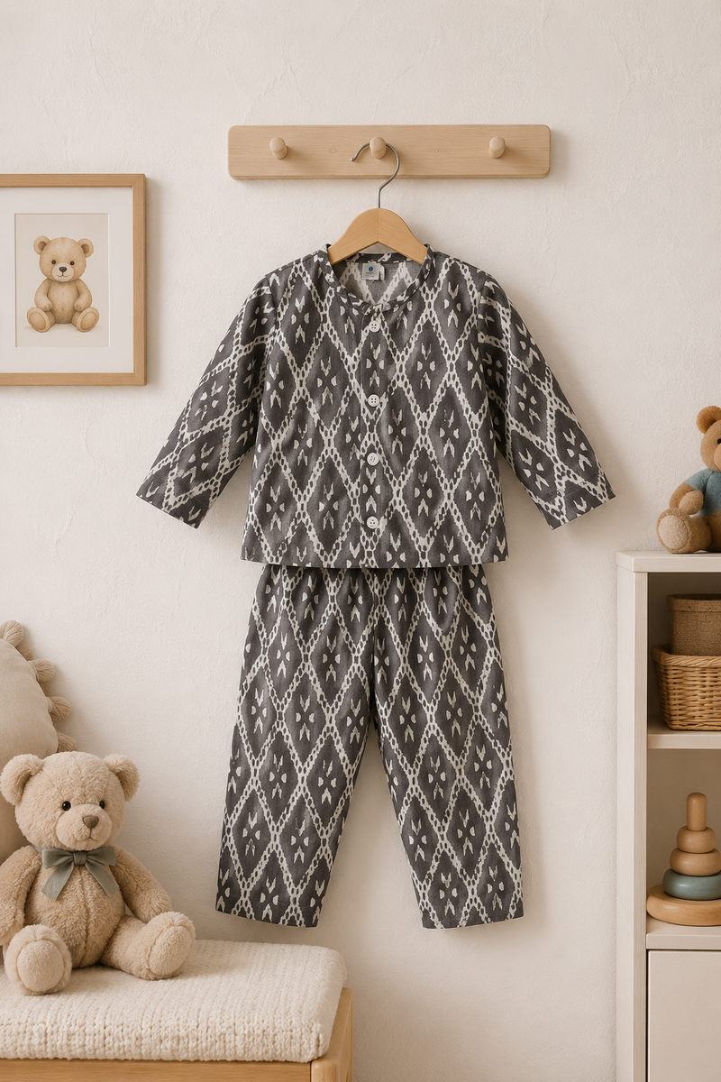 Grey Hex - 100% Cotton Lightweight Cambric Soft Unisex Muslin Set for New Born to 6 Years