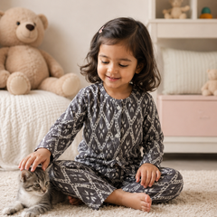 Grey Hex - 100% Cotton Lightweight Cambric Soft Unisex Muslin Set for New Born to 6 Years