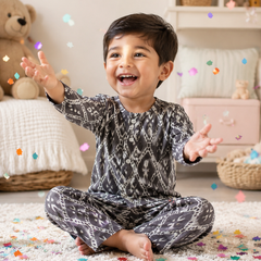 Grey Hex - 100% Cotton Lightweight Cambric Soft Unisex Muslin Set for New Born to 6 Years