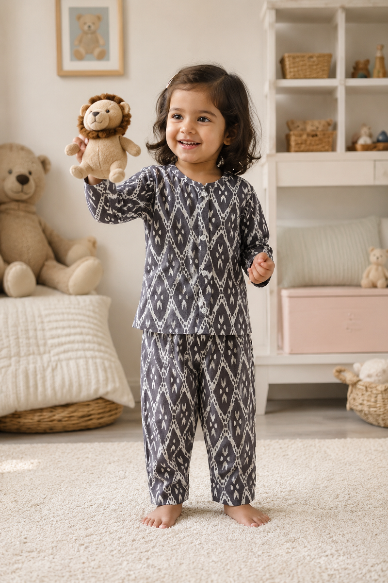 Grey Hex - 100% Cotton Lightweight Cambric Soft Unisex Muslin Set for New Born to 6 Years