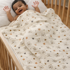 Premium Muslin Quilts for 0 to 2 Yrs | Hearts