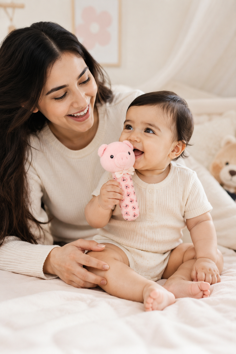 Iggy - Soft Plush Rattle Toy for Kids | Premium High Quality