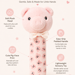 Iggy - Soft Plush Rattle Toy for Kids | Premium High Quality