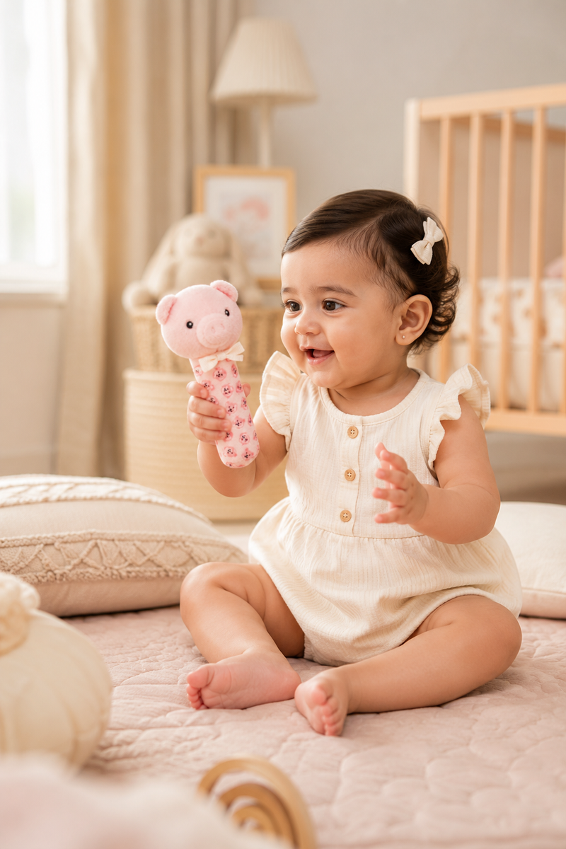 Iggy - Soft Plush Rattle Toy for Kids | Premium High Quality