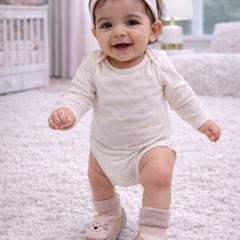 Pink Tiger- Baby Sock Shoes for Infants Babies - 6 to 18 Months