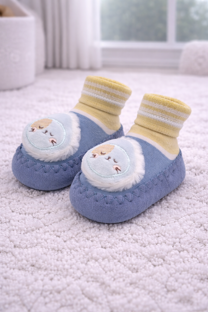 Blue Panda- Baby Sock Shoes for Infants Babies - 6 to 18 Months