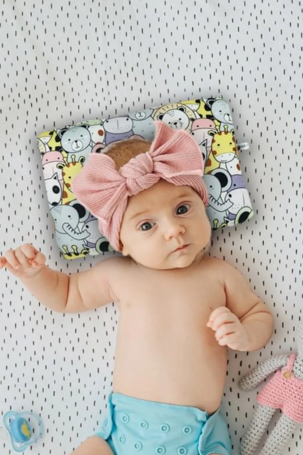 Happy Zoo New Born Pillow | Baby Pillow | Head Shaping Pillow