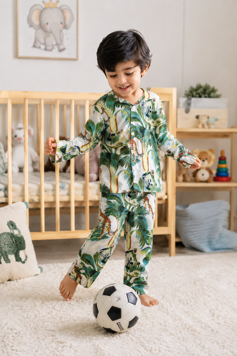 Jungle Bun - 100% Cotton Lightweight Cambric Soft Unisex Muslin Set for New Born to 6 Years