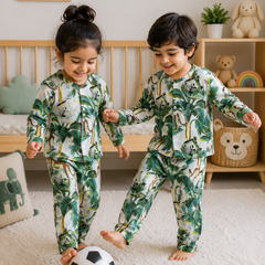 Jungle Bun - 100% Cotton Lightweight Cambric Soft Unisex Muslin Set for New Born to 6 Years