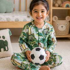 Jungle Bun - 100% Cotton Lightweight Cambric Soft Unisex Muslin Set for New Born to 6 Years