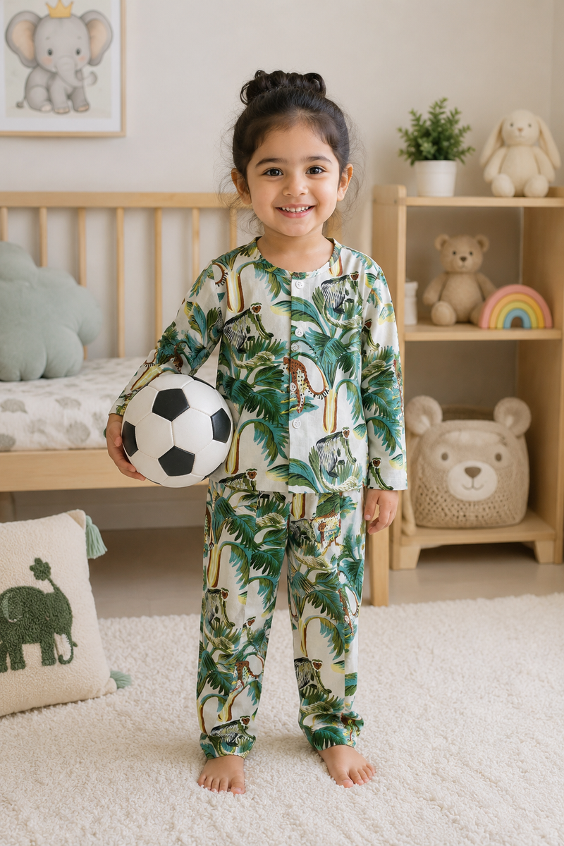 Jungle Bun - 100% Cotton Lightweight Cambric Soft Unisex Muslin Set for New Born to 6 Years