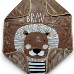 Kradyl Kroft Plush Double Layered Velvet with Two Side Printed Kids Blanket - Brave
